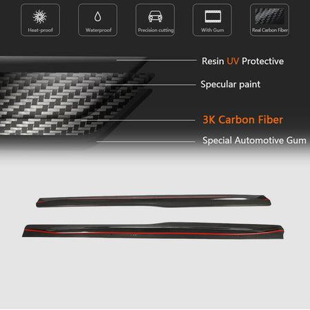 BMW F82 F83 M4 2015-2019 Side Skirts Carbon Fiber/FRP-Ahacarbon