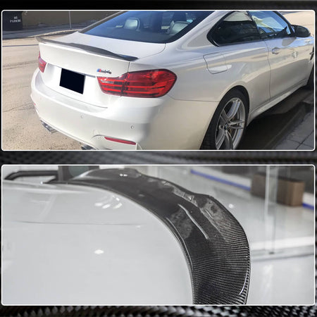 BMW F82 M4 Coupe 2015-2020 Rear Trunk Spoiler Carbon Fiber-Ahacarbon