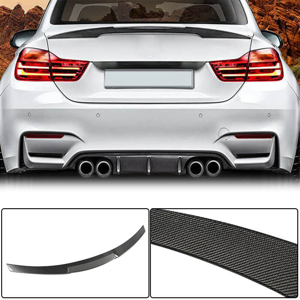 BMW F82 M4 Coupe 2015-2020 Rear Trunk Spoiler Carbon Fiber/FRP-Ahacarbon