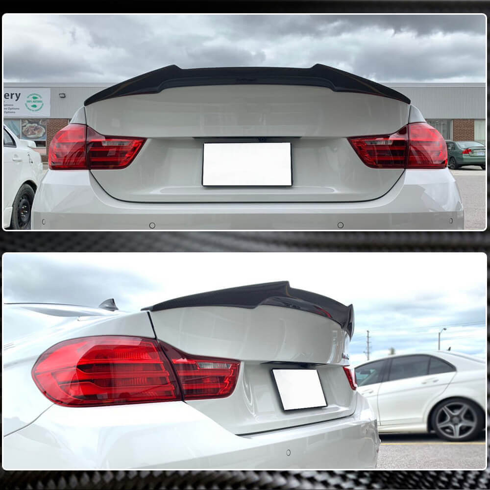 BMW F82 M4 Coupe 2015-2020 Rear Trunk Spoiler Carbon Fiber/FRP-Ahacarbon