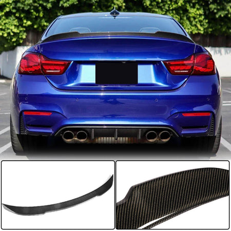 BMW F82 M4 Coupe 2015-2020 Rear Trunk Spoiler Carbon Fiber-Ahacarbon