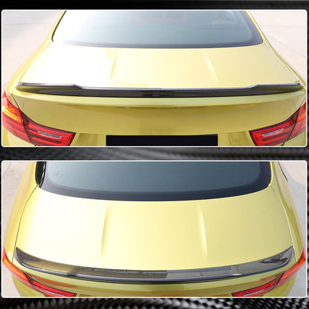 BMW F82 M4 Coupe 2015-2020 Rear Trunk Spoiler Carbon Fiber-Ahacarbon