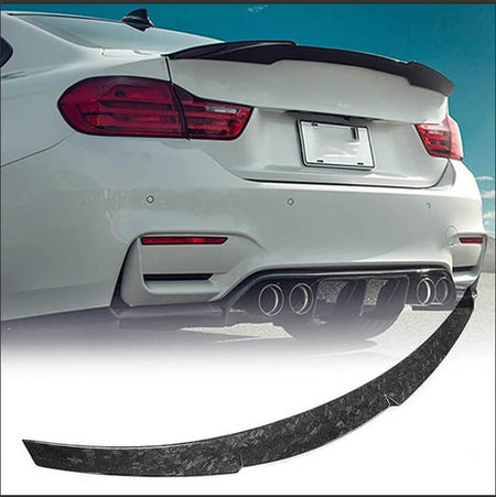 BMW F82 M4 Coupe 2015-2020 Rear Trunk Spoiler Carbon Fiber/FRP-Ahacarbon