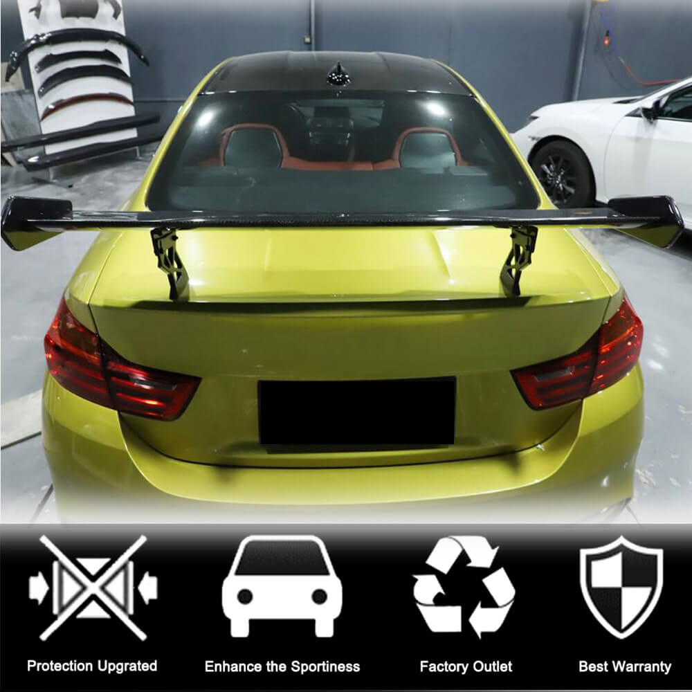 BMW F82 M4 Coupe 2015-2020 Rear Trunk Spoiler Carbon Fiber-Ahacarbon