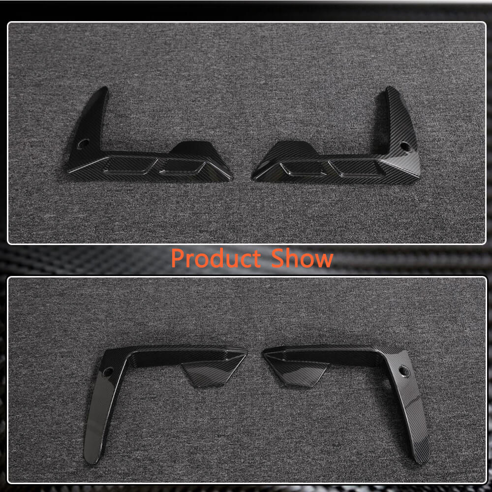 BMW F95 X5M F96 X6M 2020-2023 Front Bumper Vents Dry Carbon Fiber-Ahacarbon