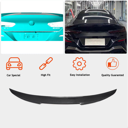 BMW 8 Series G16 F93 M8 Gran Coupe 2018-2022 Rear Trunk Spoiler Dry Carbon Fiber/FRP-Ahacarbon
