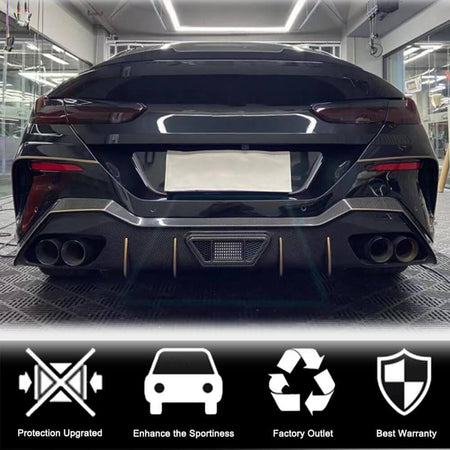 BMW 8 Series G16 F93 M8 Gran Coupe 2018-2022 Rear Trunk Spoiler Dry Carbon Fiber/FRP-Ahacarbon