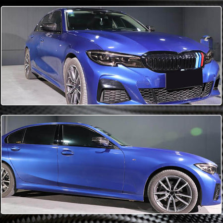 BMW G20 G21 G30 G31 Add-on Mirror Covers Dry Carbon Fiber-Ahacarbon
