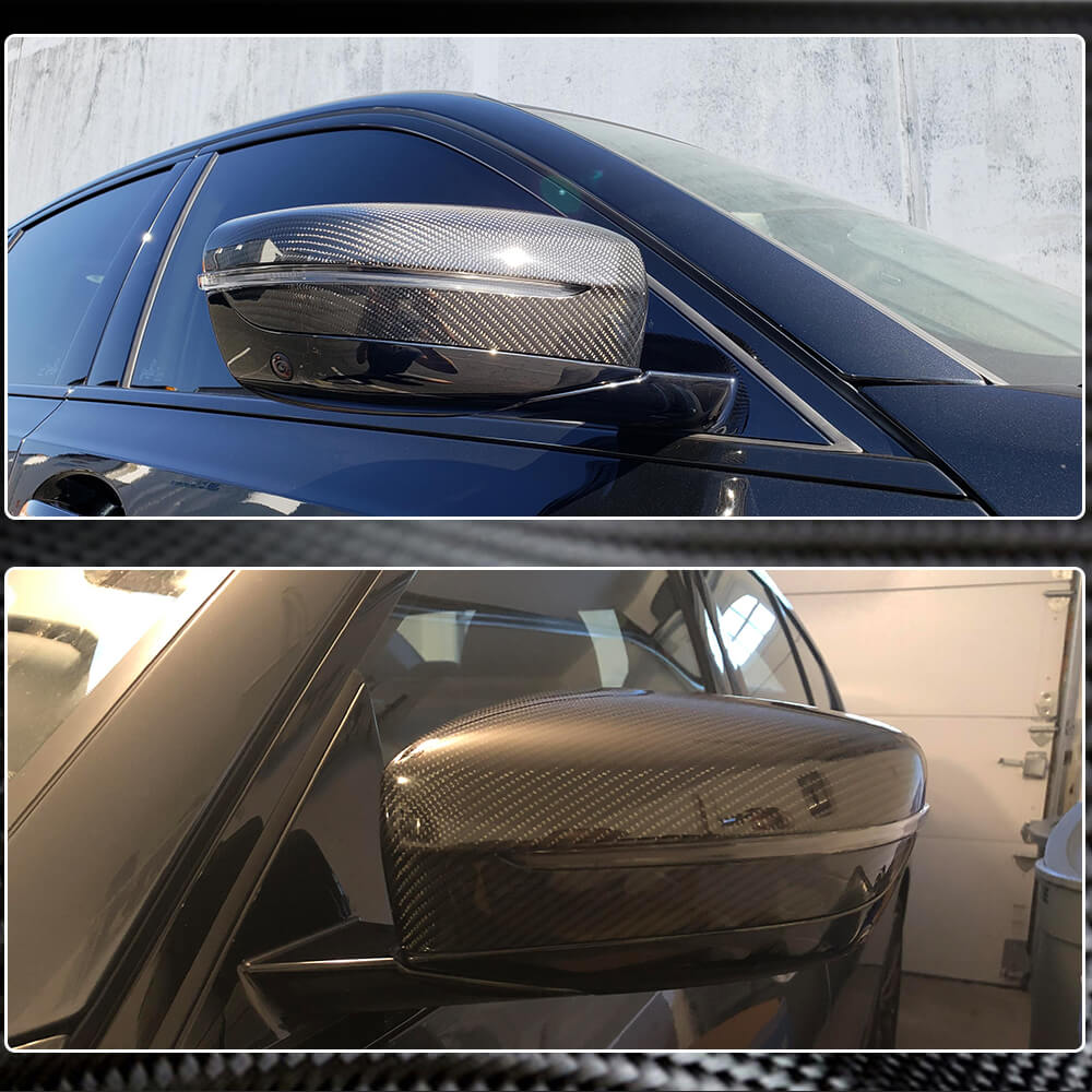 BMW G20 G21 G30 G31 Add-on Mirror Covers Dry Carbon Fiber-Ahacarbon
