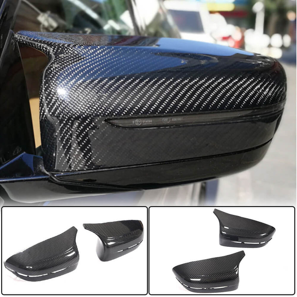 BMW G20 G22/G23 G30 G32 GT G11 G14/G15/G16 Mirror Covers Replacement LHD Dry Carbon Fiber-Ahacarbon