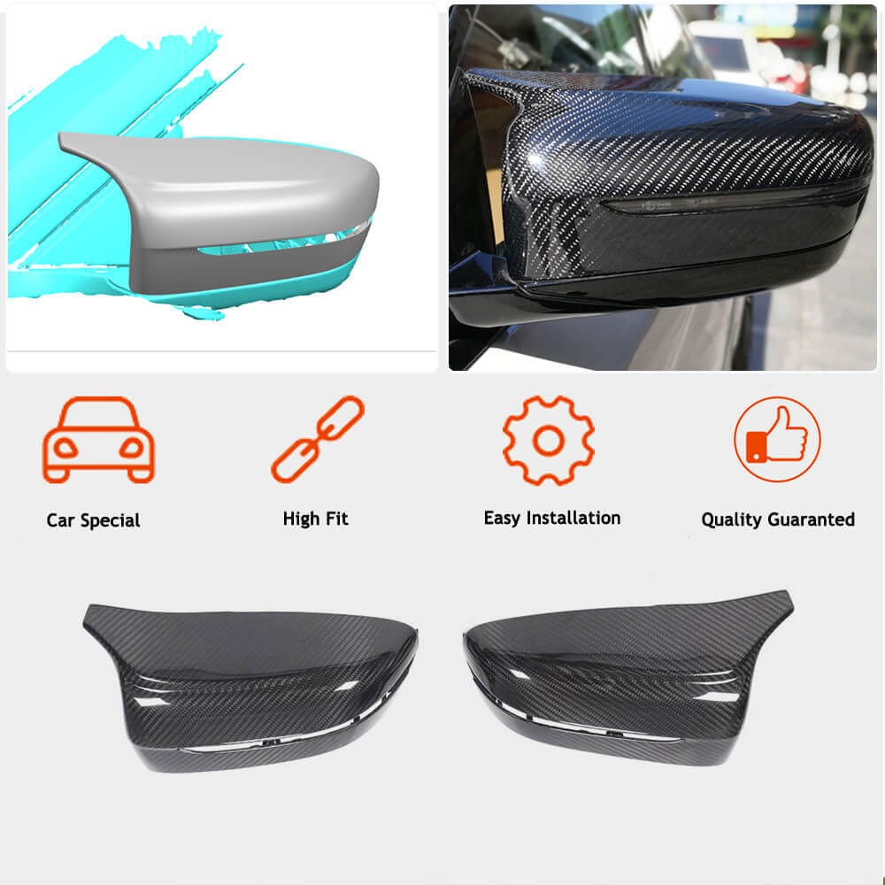 BMW G20 G22/G23 G30 G32 GT G11 G14/G15/G16 Mirror Covers Replacement LHD Dry Carbon Fiber-Ahacarbon