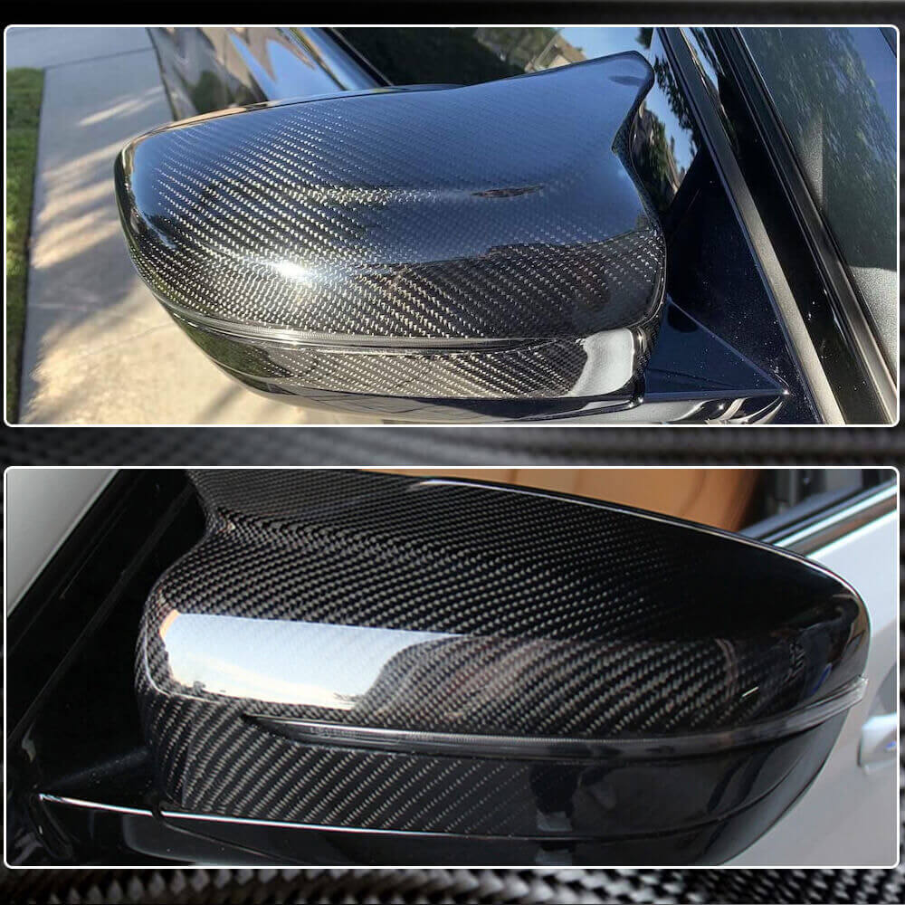 BMW G20 G22/G23 G30 G32 GT G11 G14/G15/G16 Mirror Covers Replacement LHD Dry Carbon Fiber-Ahacarbon