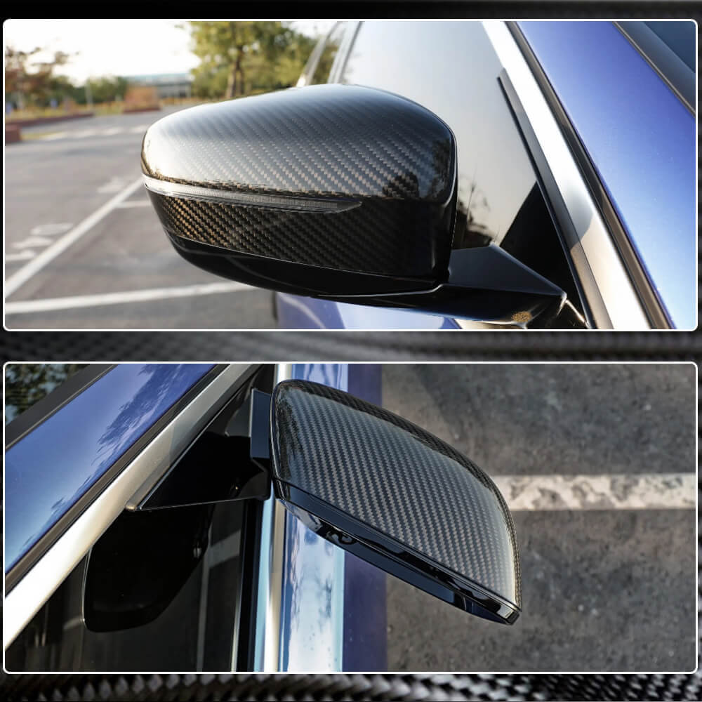 BMW G20 G22/G23 G30 G32 GT G11 G14/G15/G16 Mirror Covers LHD Replacement Style Dry Carbon Fiber-Ahacarbon
