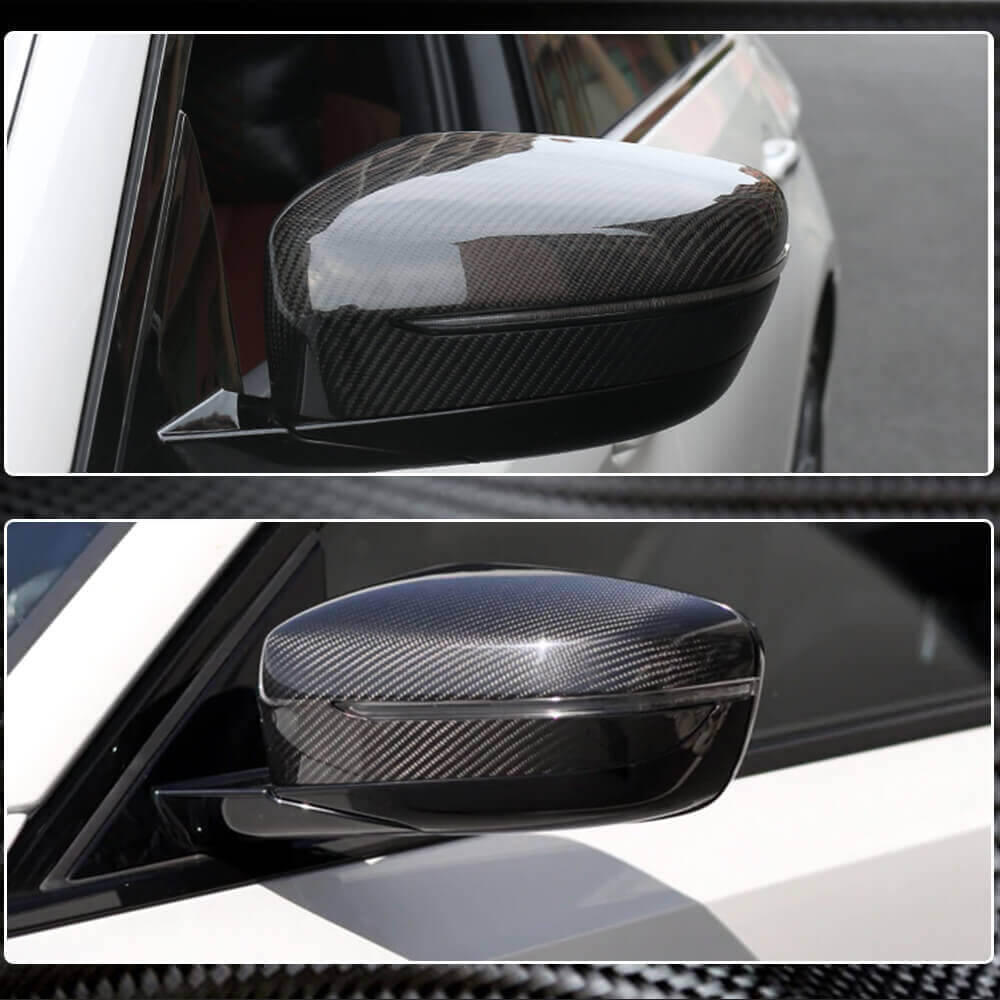 BMW G20 G22/G23 G30 G32 GT G11 G14/G15/G16 Mirror Covers LHD Replacement Style Dry Carbon Fiber-Ahacarbon
