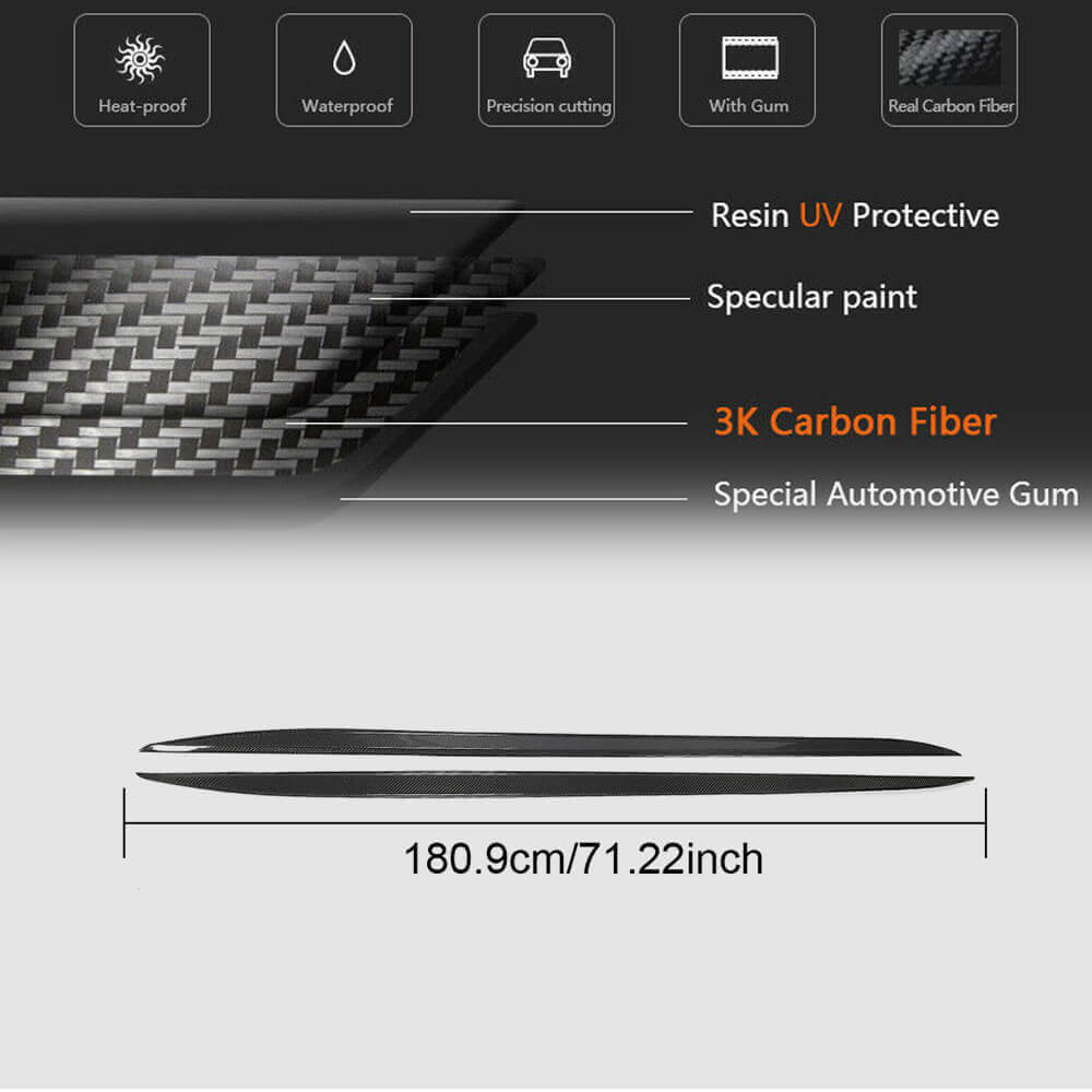 BMW 4 Series G22 G23 M Sport 2020-2022 Side Skirts Carbon Fiber-Ahacarbon