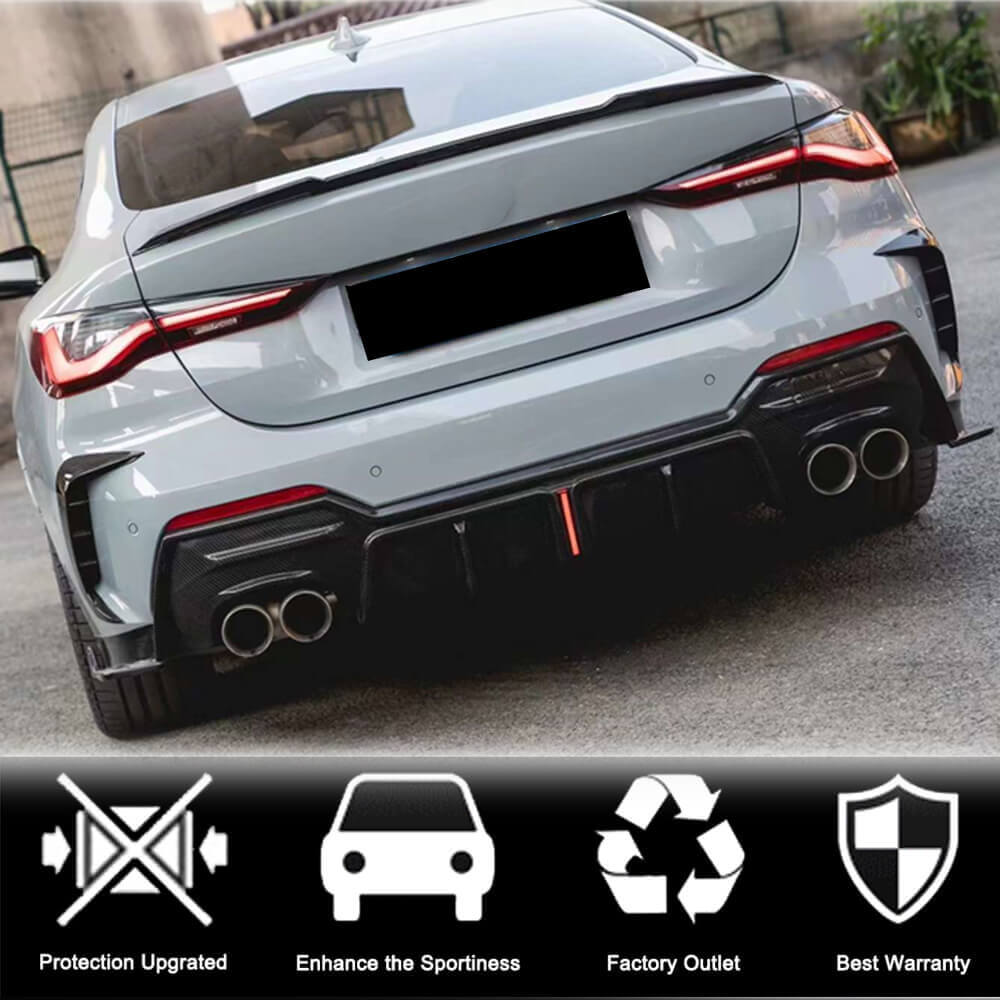 BMW 4 Series G22 G23 420i 430i M Sport M440i 2020UP Rear Bumper Diffuser Carbon Fiber/FRP-Ahacarbon