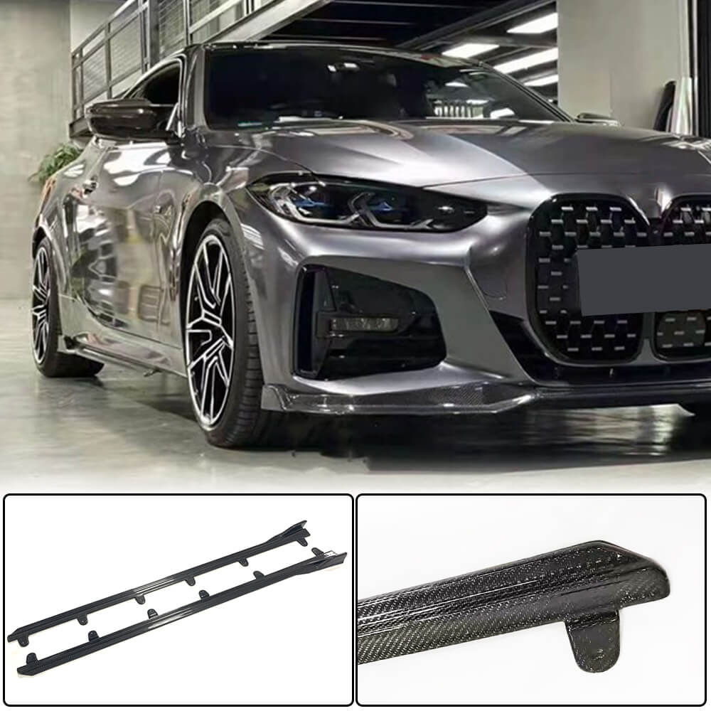 BMW G22 G23 420i 430i M Sport M440i 2020UP Side Skirts Carbon Fiber-Ahacarbon