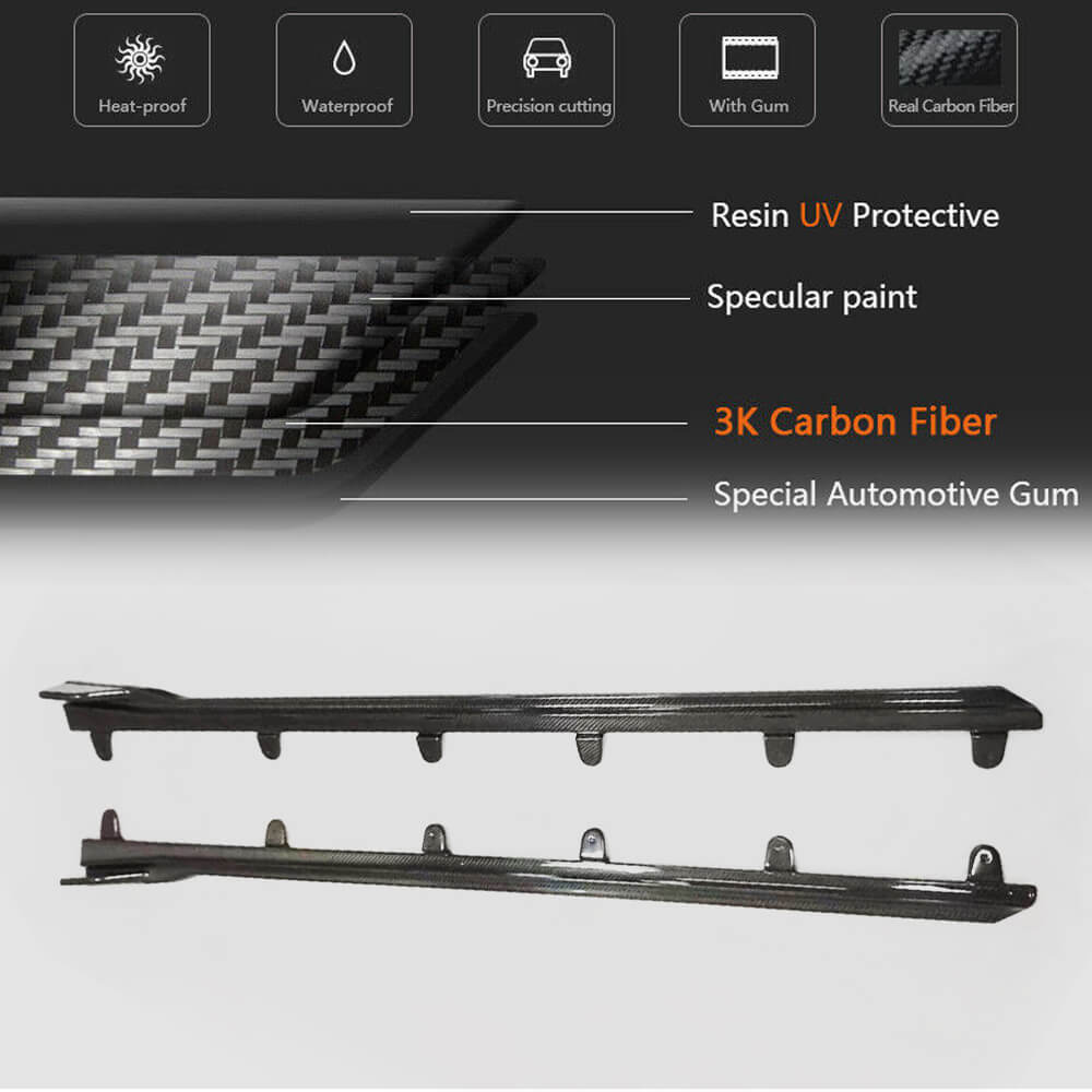 BMW G22 G23 420i 430i M Sport M440i 2020UP Side Skirts Carbon Fiber-Ahacarbon