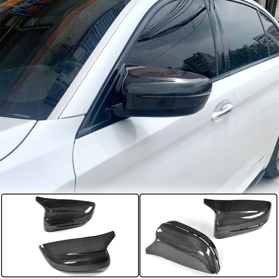 BMW G30 G38 G11 G12 Mirror Covers LHD Pair Replacement Carbon Fiber-Ahacarbon