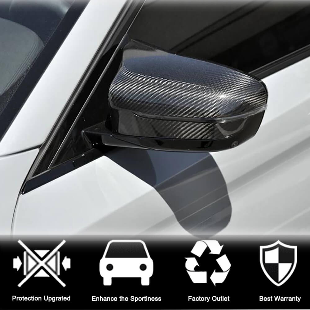 BMW G30 G38 G11 G12 Mirror Covers LHD Pair Replacement Carbon Fiber-Ahacarbon