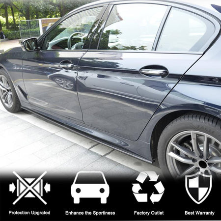 BMW 5 Series G30 520i 530i 540i M Sport M550i F90 M5 2017-2020 Side Skirts Carbon Fiber/FRP-Ahacarbon