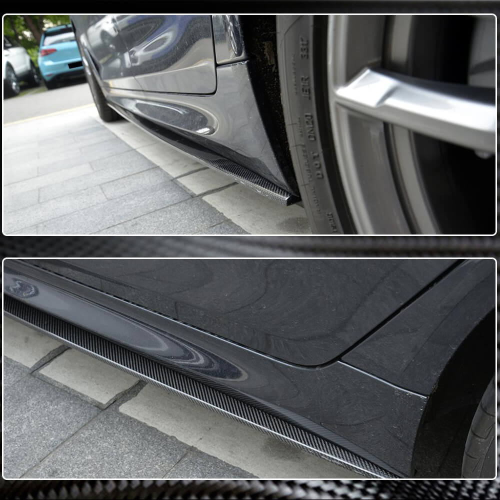 BMW 5 Series G30 520i 530i 540i M Sport M550i F90 M5 2017-2020 Side Skirts Carbon Fiber/FRP-Ahacarbon