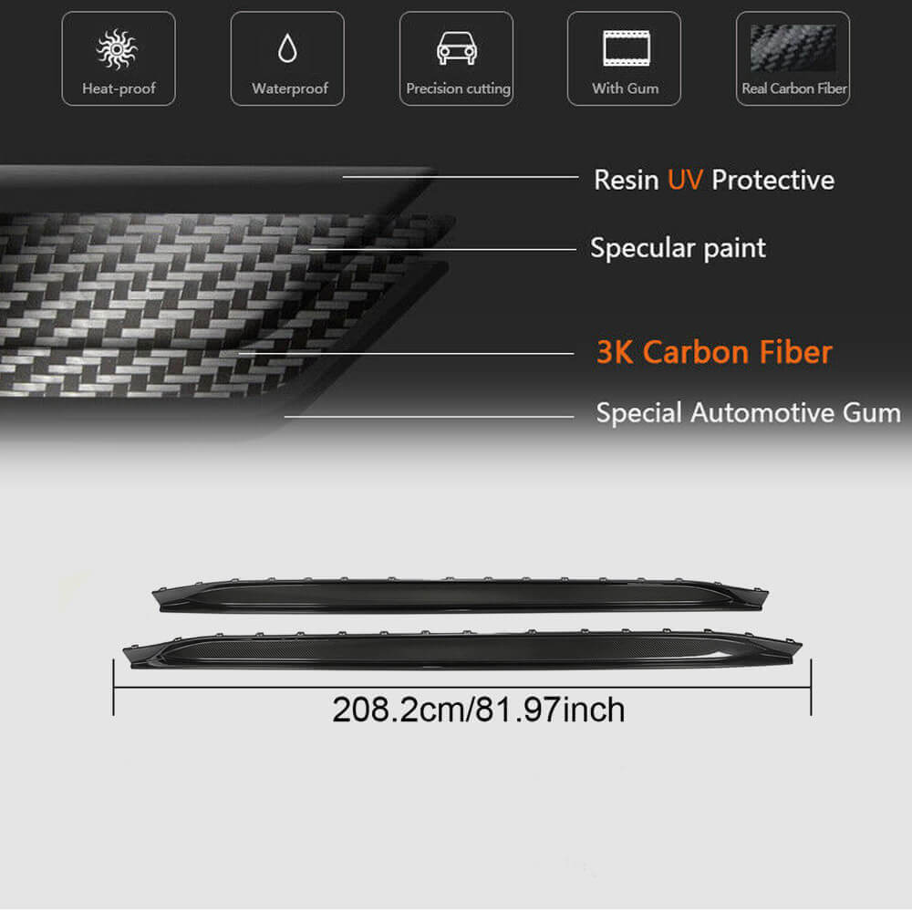 BMW G80 M3 2021UP Side Skirts Carbon Fiber-Ahacarbon