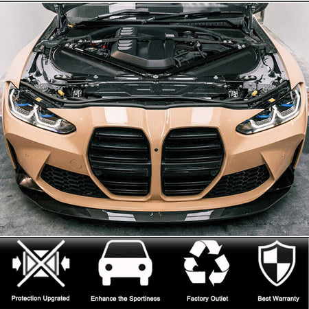 BMW G80 M3 G82 G83 M4 2021+ Front Engine Hood Panel Covers Dry Carbon Fiber-Ahacarbon