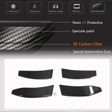 BMW G80 M3 G82 G83 M4 2021-2023 Front Bumper Vents Carbon Fiber-Ahacarbon