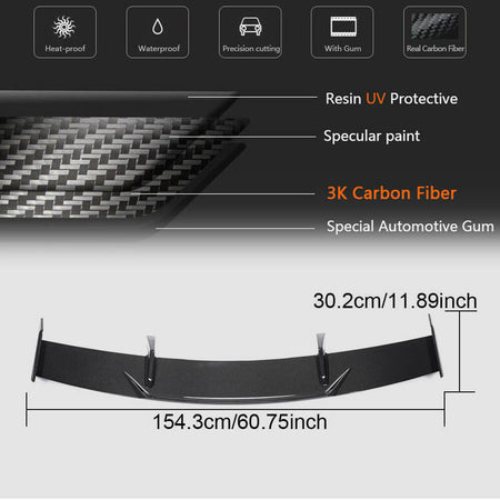 BMW 3 Series 4 Series G80 M3 G82 G83 M4 Rear Trunk Spoiler Dry Carbon Fiber-Ahacarbon