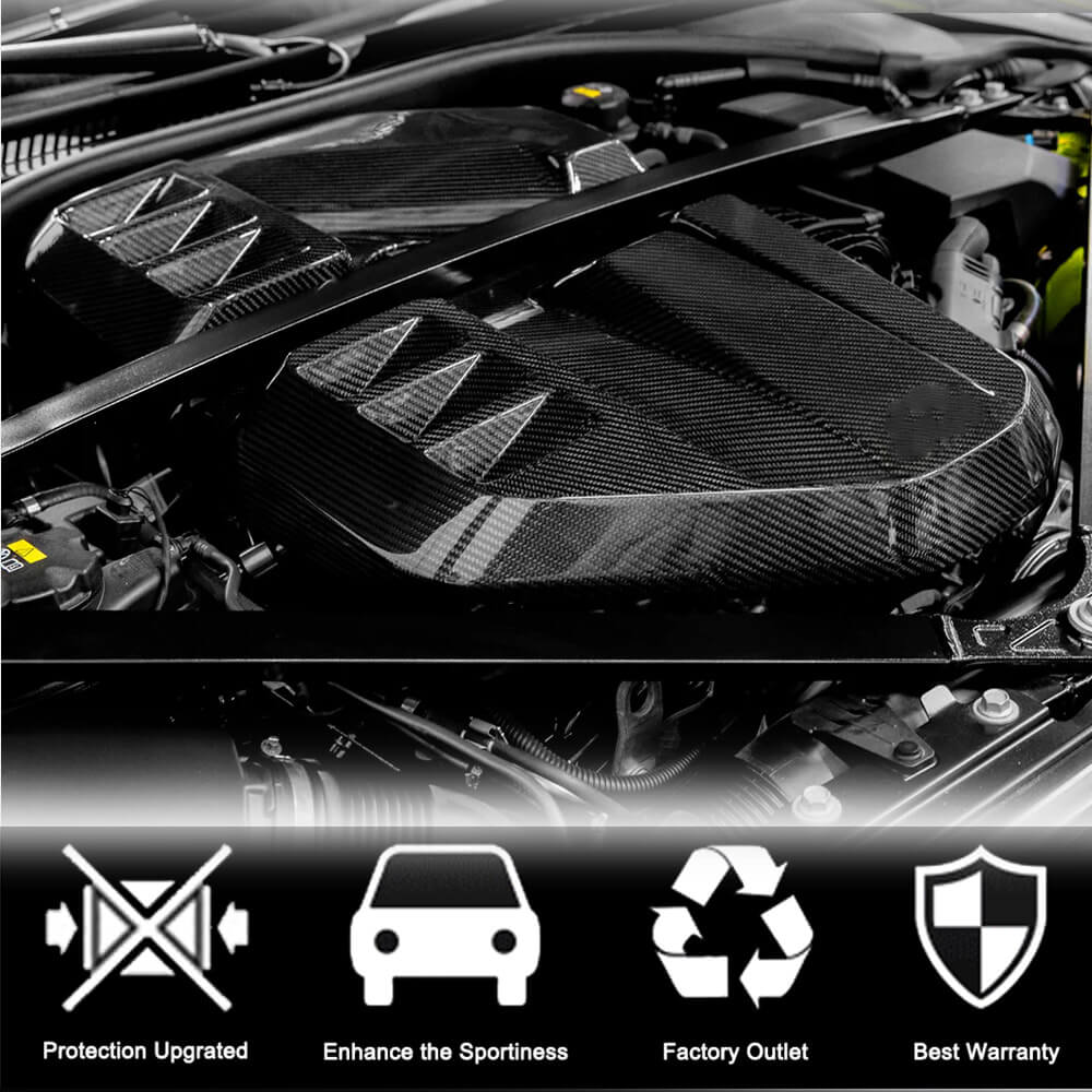 BMW G80 M3 G82 G83 M4 2021+ Engine Bay Cover Dry Carbon Fiber-Ahacarbon