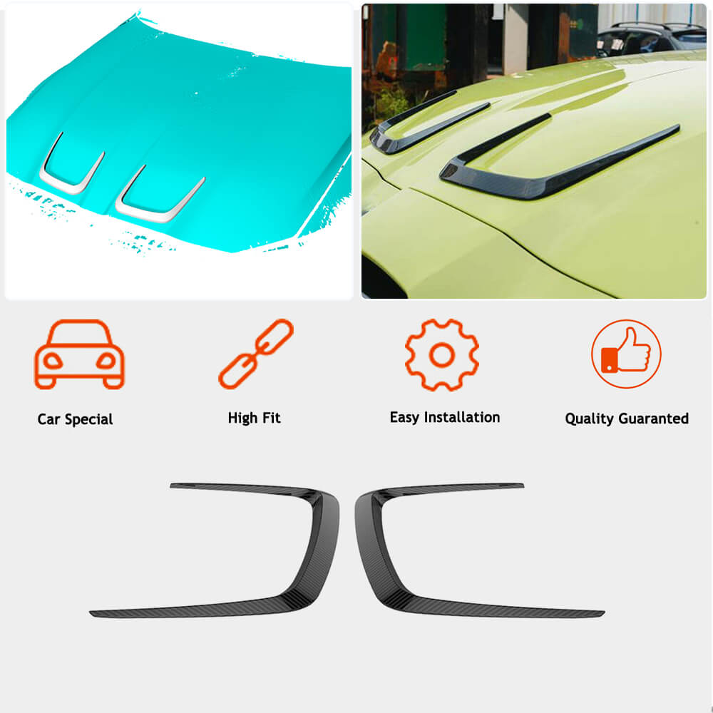 BMW G80 M3 G82 G83 M4 2021+ Engine Hood Air Vent Covers Dry Carbon Fiber-Ahacarbon