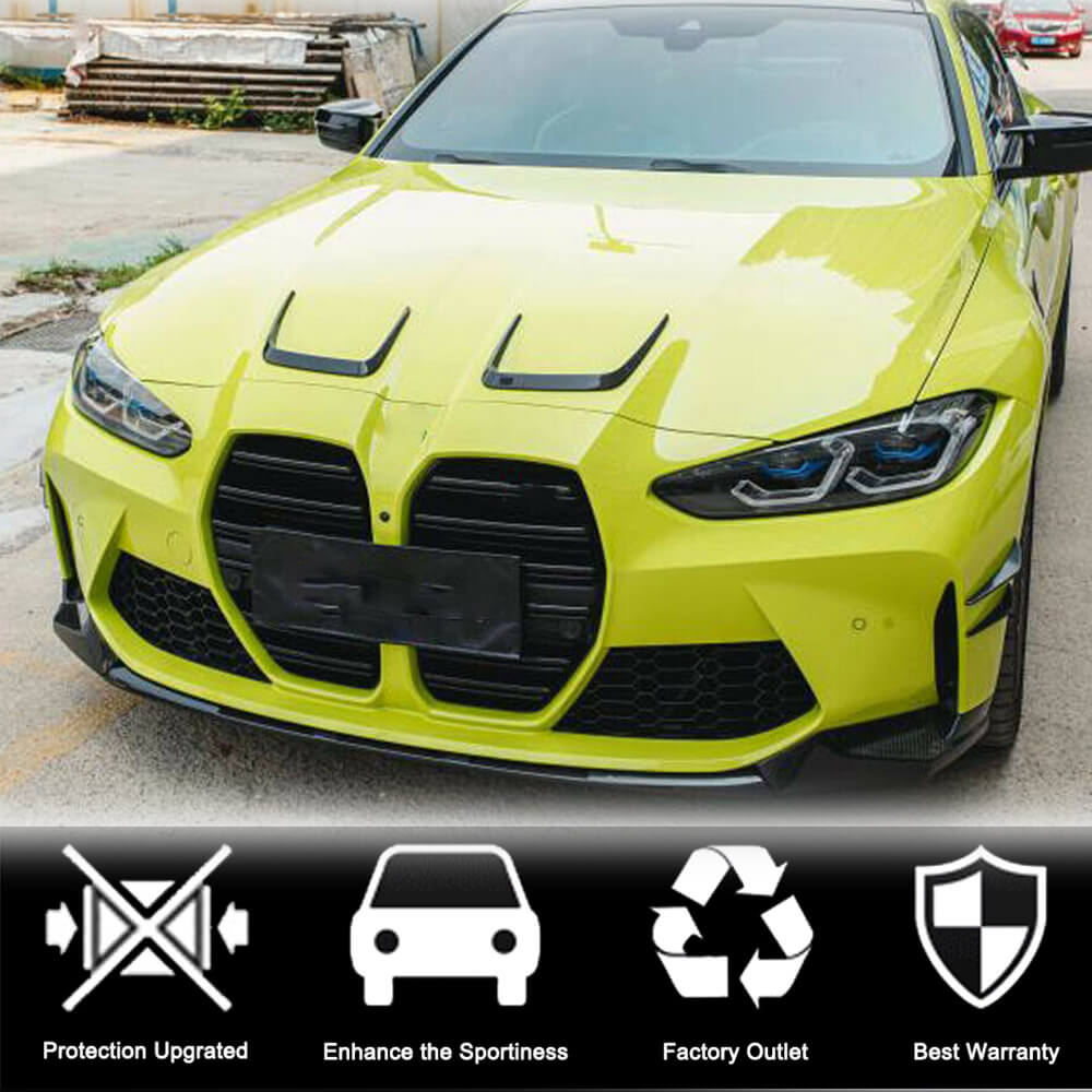 BMW G80 M3 G82 G83 M4 2021+ Engine Hood Air Vent Covers Dry Carbon Fiber-Ahacarbon
