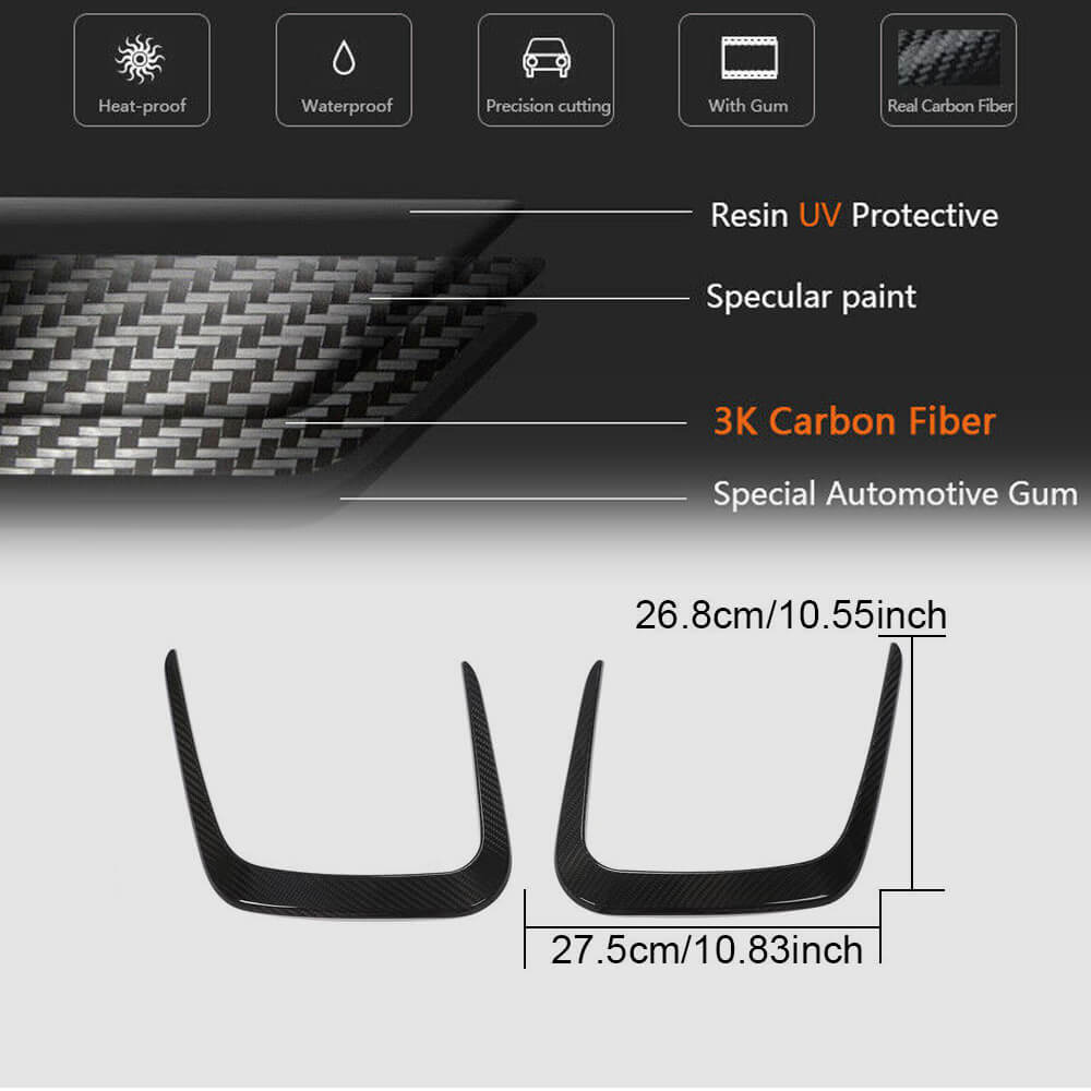 BMW G80 M3 G82 G83 M4 2021+ Engine Hood Air Vent Covers Dry Carbon Fiber-Ahacarbon