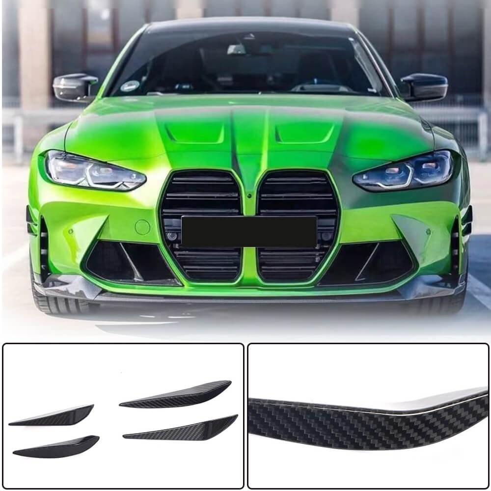 BMW G80 M3 G82 G83 M4 2021+ Front Bumper Vents Dry Carbon Fiber-Ahacarbon