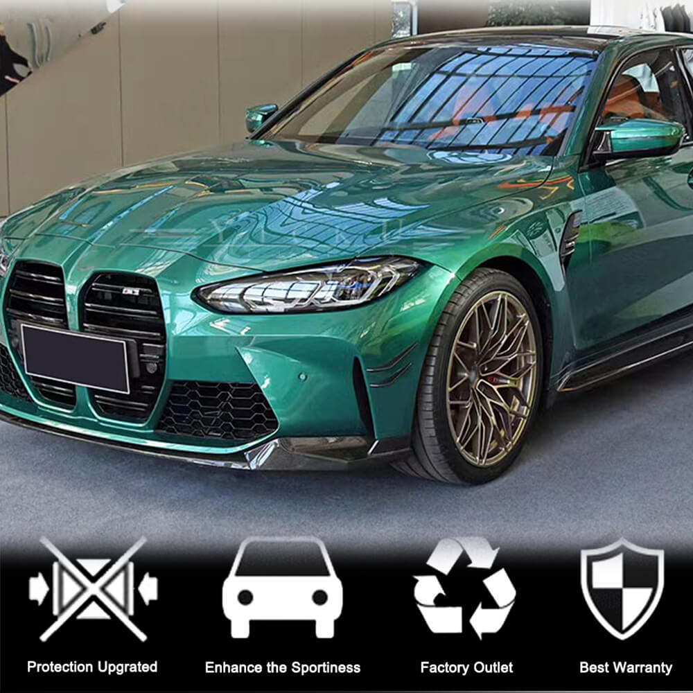 BMW G80 M3 G82 G83 M4 2021+ Front Bumper Vents Dry Carbon Fiber-Ahacarbon