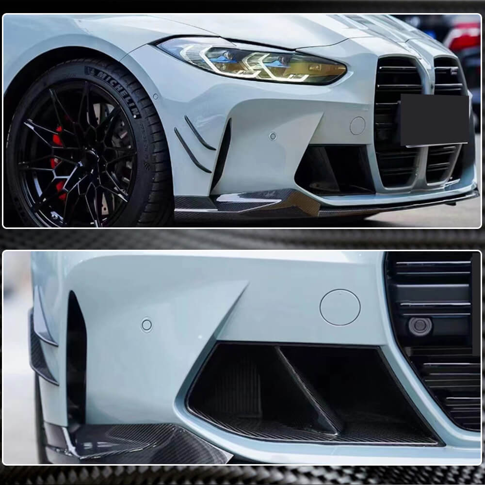 BMW G80 M3 G82 G83 M4 2021+ Front Bumper Vents Dry Carbon Fiber-Ahacarbon