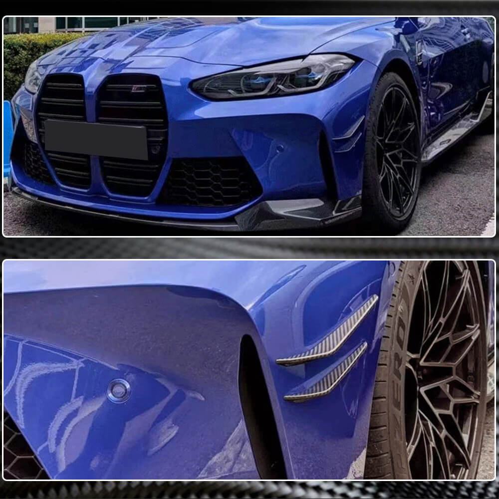 BMW G80 M3 G82 G83 M4 2021+ Front Bumper Vents Dry Carbon Fiber-Ahacarbon