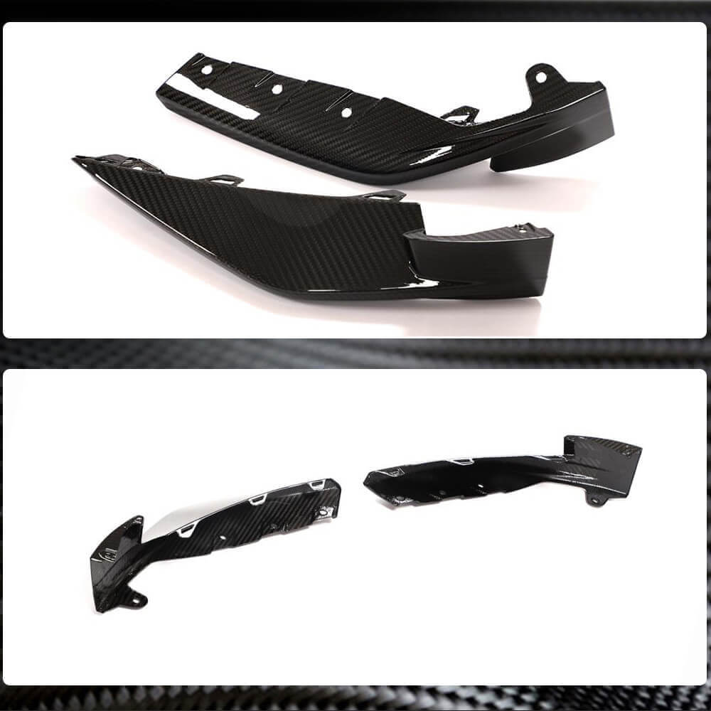 BMW G80 M3 G82 G83 M4 Front Bumper Splitters Dry Carbon Fiber-Ahacarbon