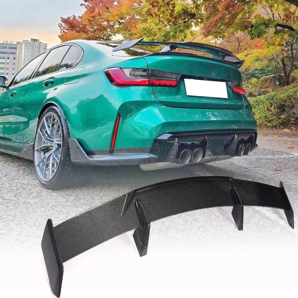 BMW 3 Series 4 Series G80 M3 G82 G83 M4 Rear Trunk Spoiler Dry Carbon Fiber-Ahacarbon