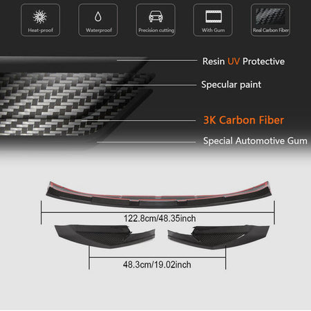 BMW G80 M3 G82 G83 M4 2021+ Front Bumper Lip Carbon Fiber-Ahacarbon