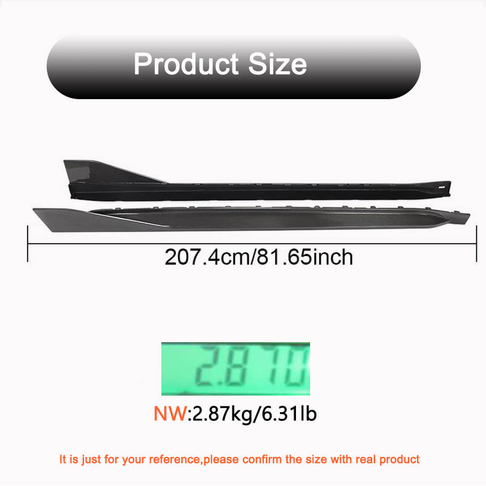 BMW 4 Series G82 G83 M4 Coupe Convertible 2021UP Side Skirts Carbon Fiber-Ahacarbon