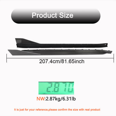 BMW 4 Series G82 G83 M4 Coupe Convertible 2021UP Side Skirts Carbon Fiber-Ahacarbon