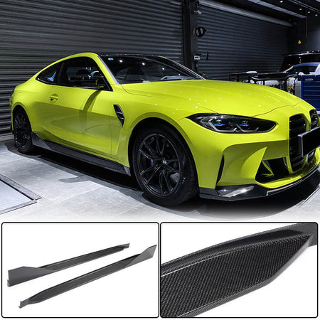 BMW G82 G83 M4 2021+ Side Skirts Wet/Dry Carbon Fiber-Ahacarbon