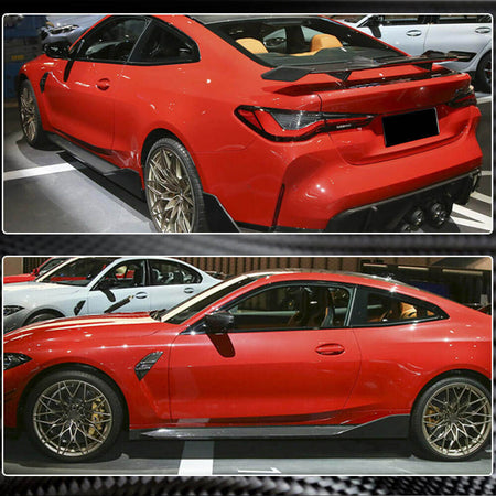 BMW G82 G83 M4 2021+ Side Skirts Wet/Dry Carbon Fiber-Ahacarbon
