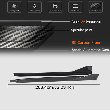 BMW G82 G83 M4 2021+ Side Skirts Wet/Dry Carbon Fiber-Ahacarbon