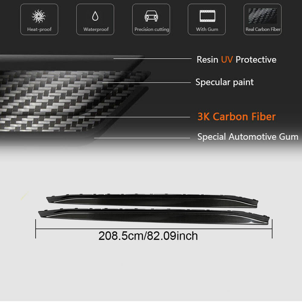 BMW G82 G83 M4 Coupe Convertible 2-Door 2021+ Carbon Fiber Side Skirts-Ahacarbon