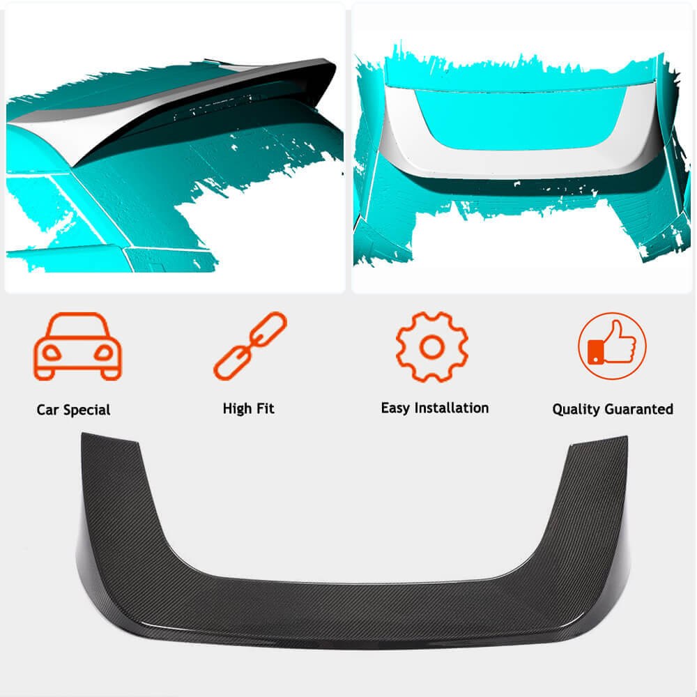 BMW I3 I01 Hatchback 2014-2020 Rear Roof Spoiler Carbon Fiber/FRP-Ahacarbon