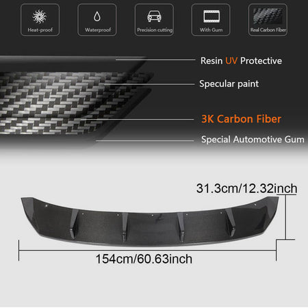 BMW I3 I01 2018-2020 Rear Bumper Diffuser Carbon Fiber/FRP-Ahacarbon