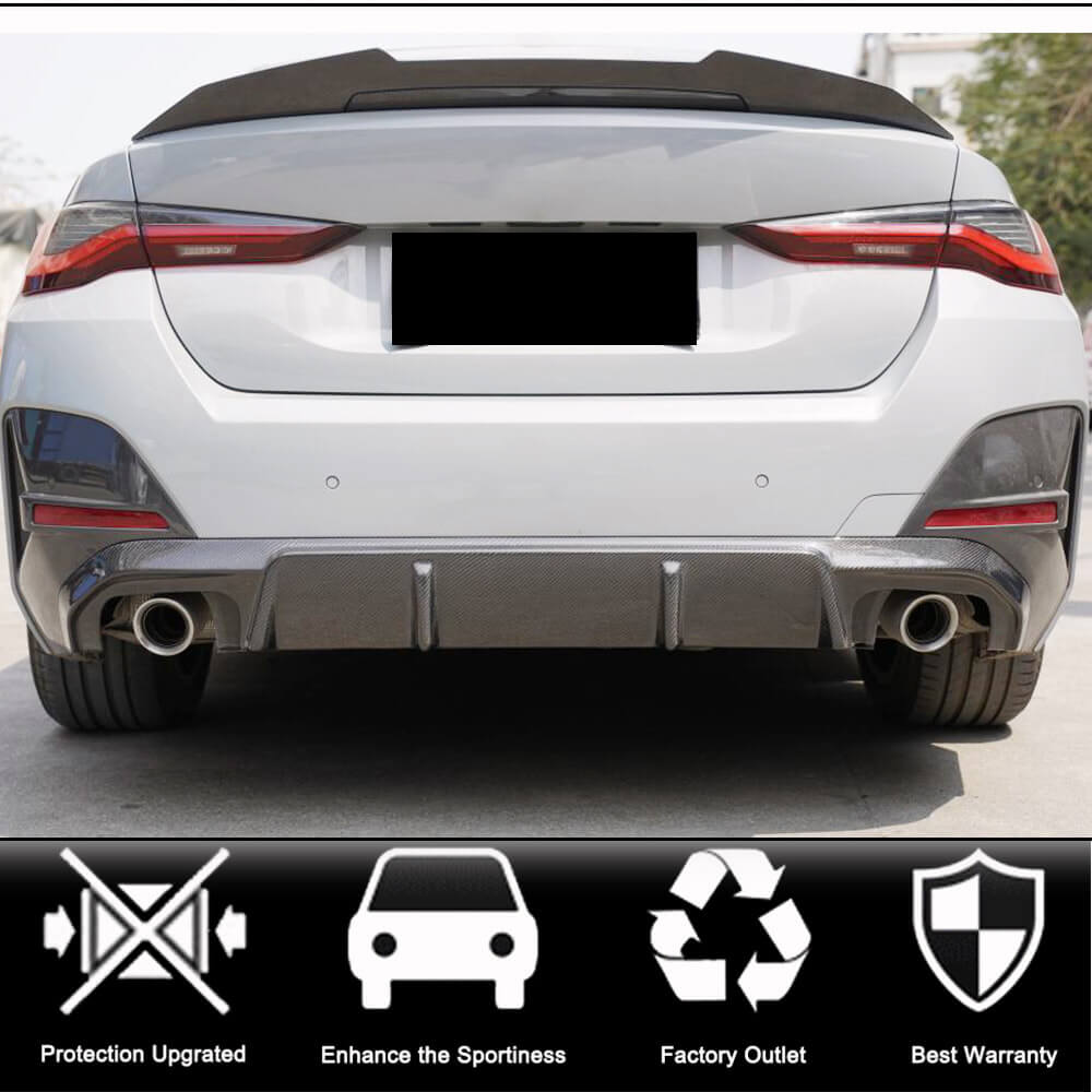 BMW 4 Series I4 G26 2021-2025 Carbon Fiber Rear Trunk Spoiler-Ahacarbon